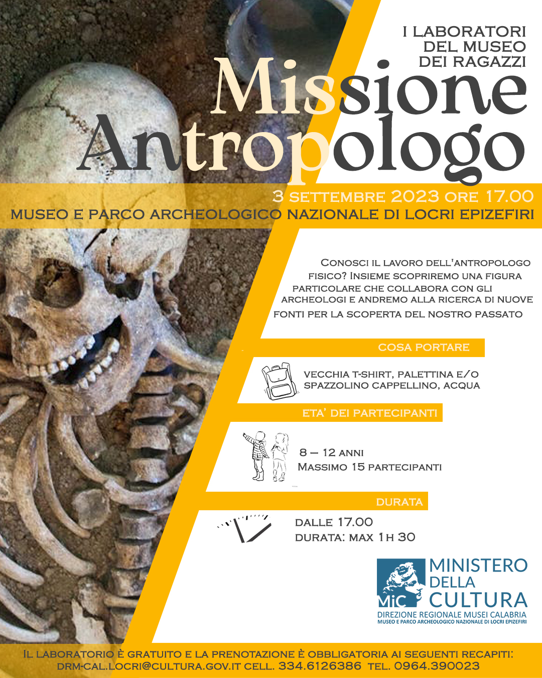 'Missione antropologo' al Museo dei ragazzi di Locri